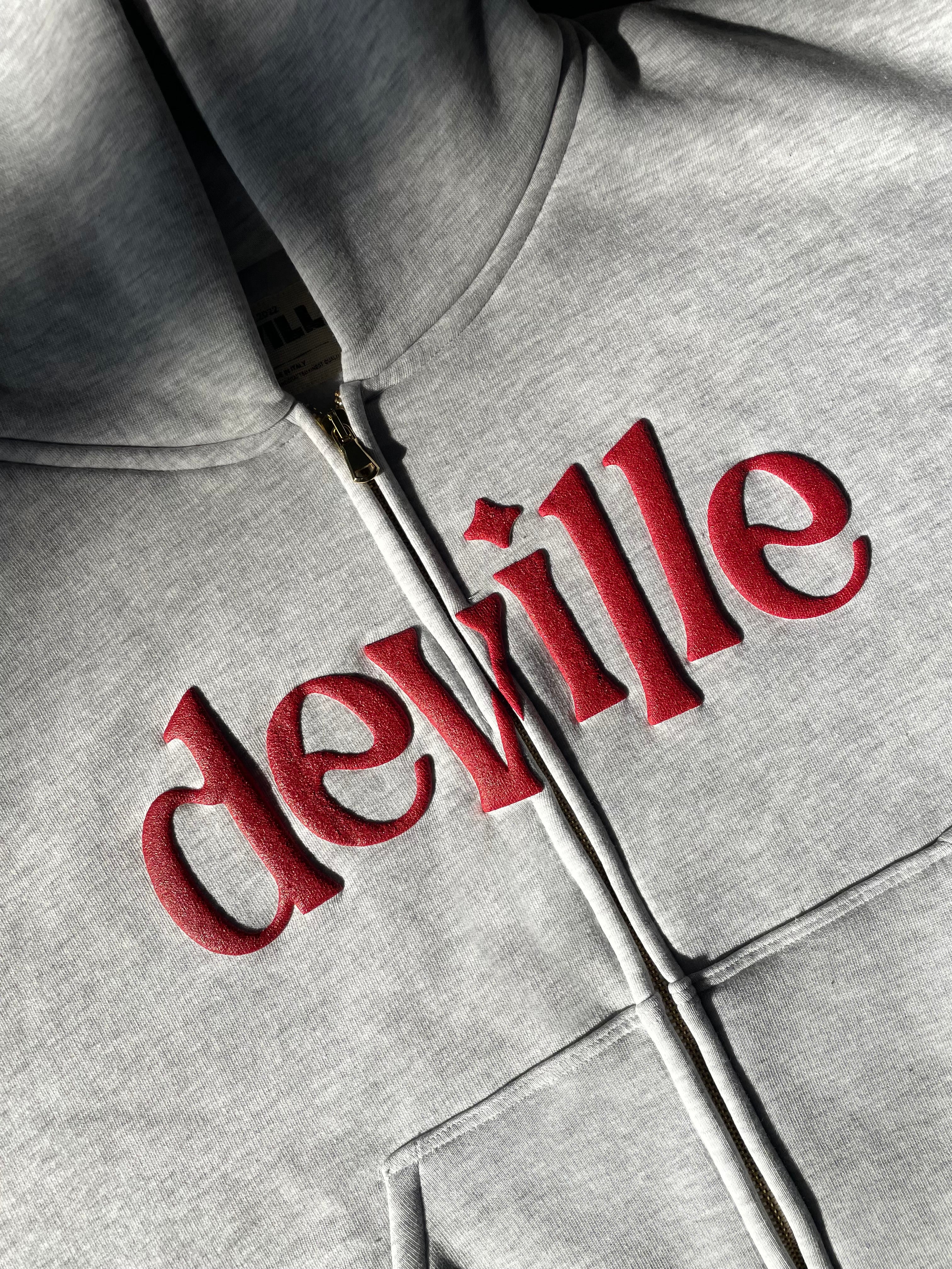 Light Grey Zip Hoodie - Image 4